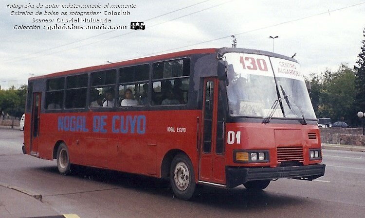 Mercedes-Benz OF 1214 - Vehículos Recreativos - Nogal de Cuyo
Línea 130 (Mendoza), interno 01 [2000-2005]

Fotógrafo: desconocido al momento
Extraído de bolsa de fotografías del Coleclub
Scaneo: Gabriel Maluende
Colección: www.bus-america.com
