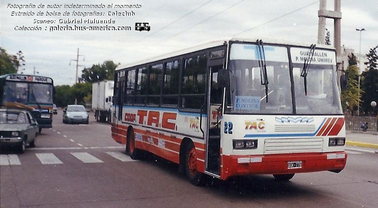 Mercedes-Benz OH 1316 G - TAC - Coop.TAC 
AQK 778

Línea T P.Molina-Unimev (Mendoza), interno 22

Fotógrafo: desconocido al momento
Extraído de bolsa de fotografías del Coleclub
Scaneo: Gabriel Maluende
Colección: www.bus-america.com
