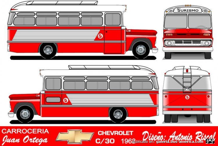 CheC30_62-JOrtega_66-Turismoo_dARiscal_080519
Ilustración de Antonio Riscal

Se puede conocer la historia de esta carrocería en: [url=https://www.bus-america.com/CHcarrocerias/Ortega/JuanOrtega-histo.php]Revista Bus América - Historia de carrocerías Juan Ortega[/url]
