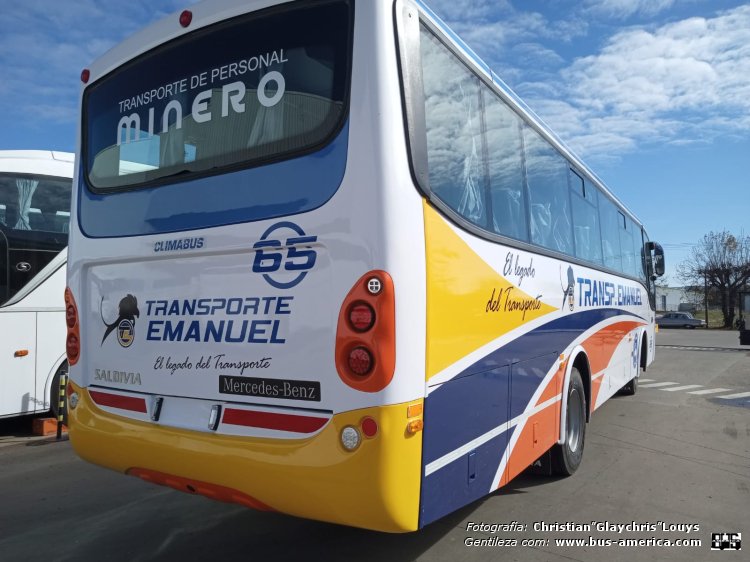 Mercedes-Benz OF - Saldivia Aries 2 345 - Transp.Emanuel
FAT-2590 (patente provincial)
[url=https://bus-america.com/galeria/displayimage.php?pid=66179]https://bus-america.com/galeria/displayimage.php?pid=66179[/url]

Trans. Emanuel, interno 65

Fotografía y gentileza: Christian Glaychris Louys
