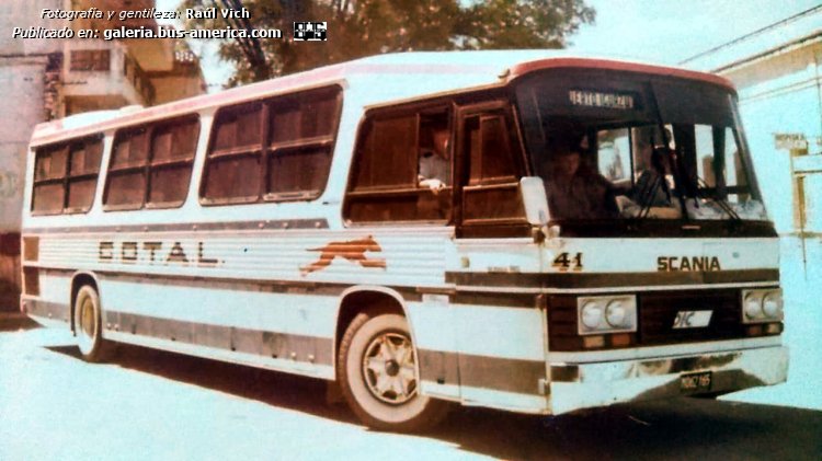 Scania BR 116 - DIC Panorama Internacional IV - COTAL
N.062165
[url=https://bus-america.com/galeria/displayimage.php?pid=51263]https://bus-america.com/galeria/displayimage.php?pid=51263[/url]
[url=https://bus-america.com/galeria/displayimage.php?pid=51264]https://bus-america.com/galeria/displayimage.php?pid=51264[/url]

COTAL, interno 41

Fotografía y gentileza: Raúl Vich
