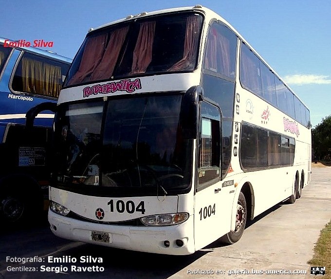 Mercedes-Benz O-400 RSD - Marcopolo (en Argentina) - Rutatlantica
EHK 585
Interno 1004

Fotografía: Emilio Silva
Gentileza: Sergio Ravetto
