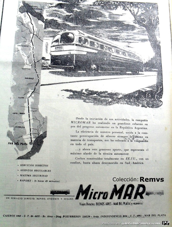G.M.C. Parlor Coach (en Argentina) - Micro Mar
Publicidad de la empresa

Colección y gentileza: Remvs
