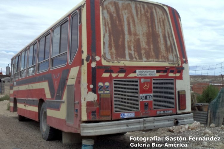 Mercedes-Benz OHL 1316 - Ottaviano - Particular
EAI 036
Ex Maipú - Ex línea 239 - Ex interno 22

Fotografía: Gastón Fernández

http://galeria.bus-america.com/displayimage.php?pid=31799
Palabras clave: GF