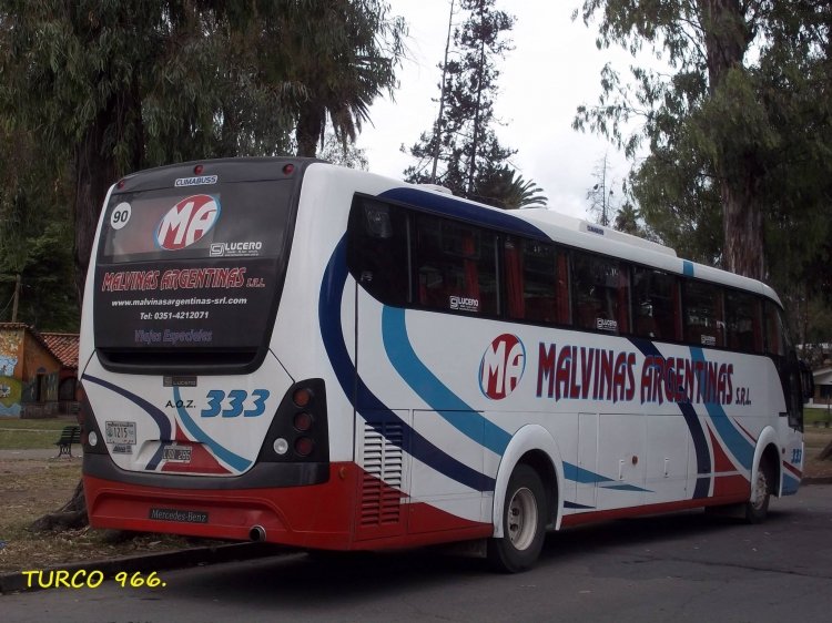 Mercedes-Benz O-500 - Lucero - Malvinas Argentinas
Interno 333
UN HERMOSO COCHE QUE PRESTA SERVICIOS ESPECIALES, EN ESTE CASO ESTABA AL SERVICIO DE LA EMPRESA SIERRA DE CALAMUCHITA.
Palabras clave: EMPRESA MALVINAS ARGENTINAS.