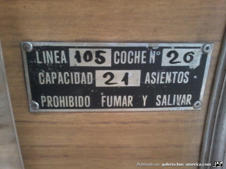 Ford (F.M.A.) - C.E.A.P. - Particular
C 1044304 - SKT 639
Placa de identificación

http://galeria.bus-america.com/displayimage.php?pid=34072
http://galeria.bus-america.com/displayimage.php?pid=35084
