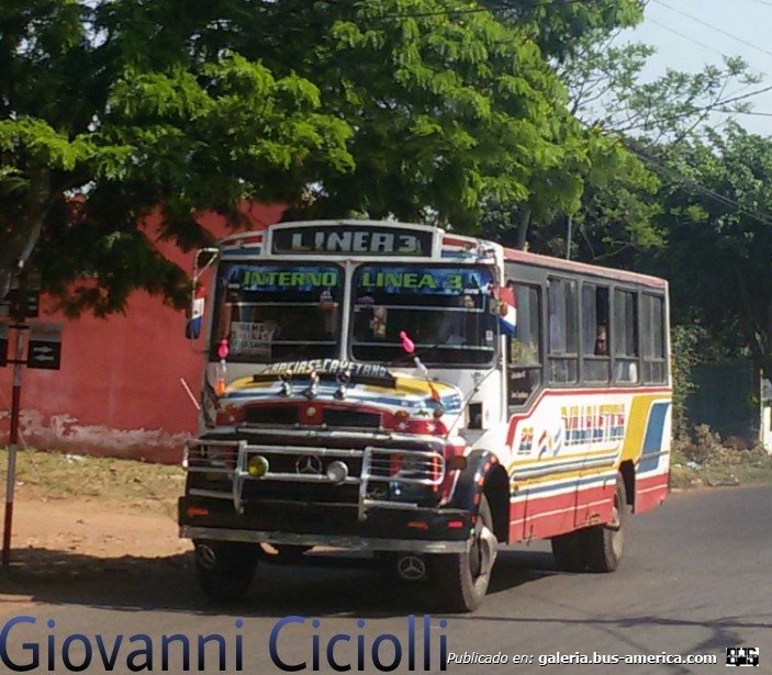 Mercedes-Benz L 1113 - El 14 - Villa Leticia , Linea 3 , Interno 28
AXA 737
http://galeria.bus-america.com/displayimage.php?pid=37597

Frente y lateral
Avda Paraguay Ciudad de San Antonio departamento Central
