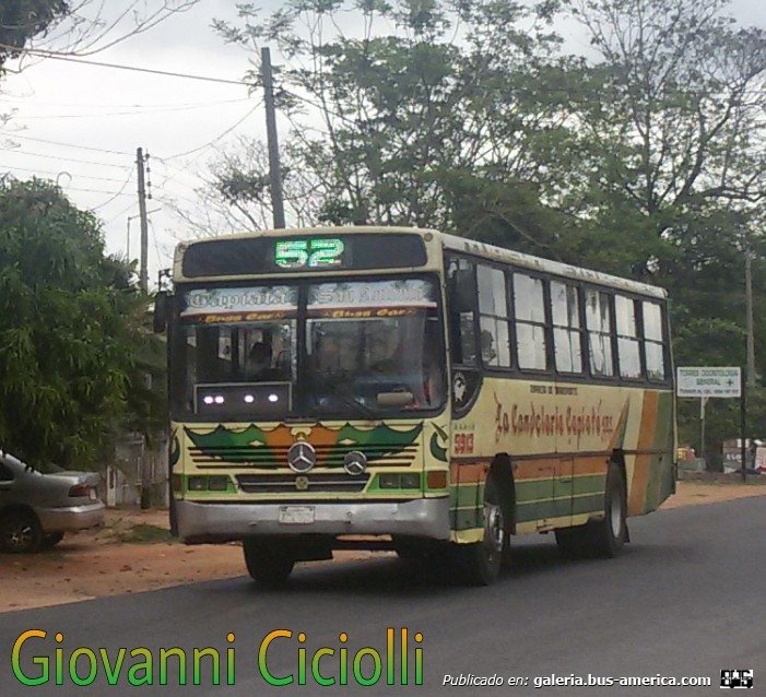 Mercedes-Benz OF 1318 - Busscar Urbanus 2 (en Paraguay) - La candelaria Capiatá , Linea 52 , Interno 9914
Ex Linea 50

