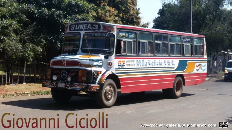 Mercedes-Benz L 1113 - Cebra II - Villa Leticia , Linea 3 , Interno 02 
Foto que Tome en Fecha 19/08/2015
