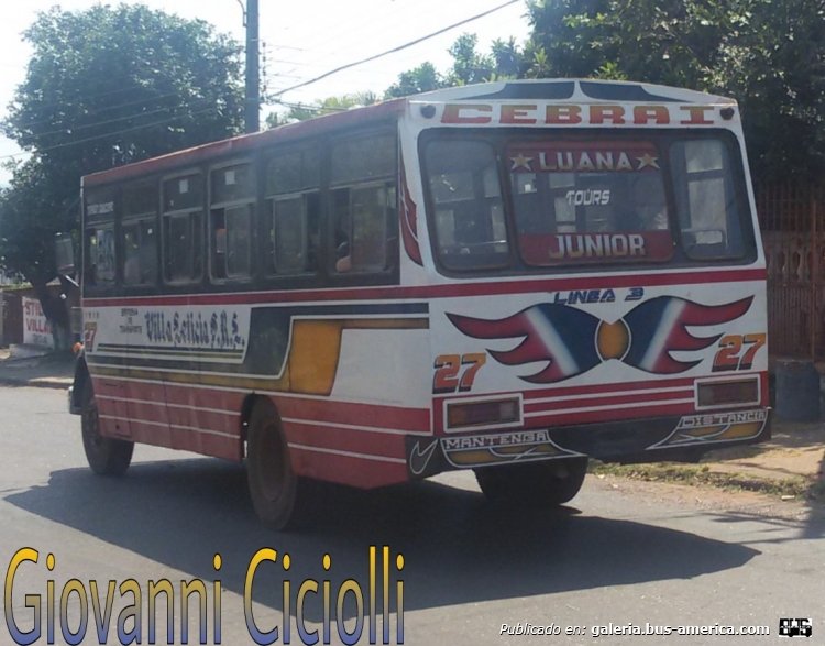 Mercedes-Benz L 1113 - Cebra I - Villa Leticia , Linea 3 , Interno 27
¿ALK 414?
http://galeria.bus-america.com/displayimage.php?pid=1360
http://galeria.bus-america.com/displayimage.php?pid=37718
Culata

Avda Paraguay, San Antonio

Ex interno 10 de la línea 31, Empresa Virgen del Pilar
