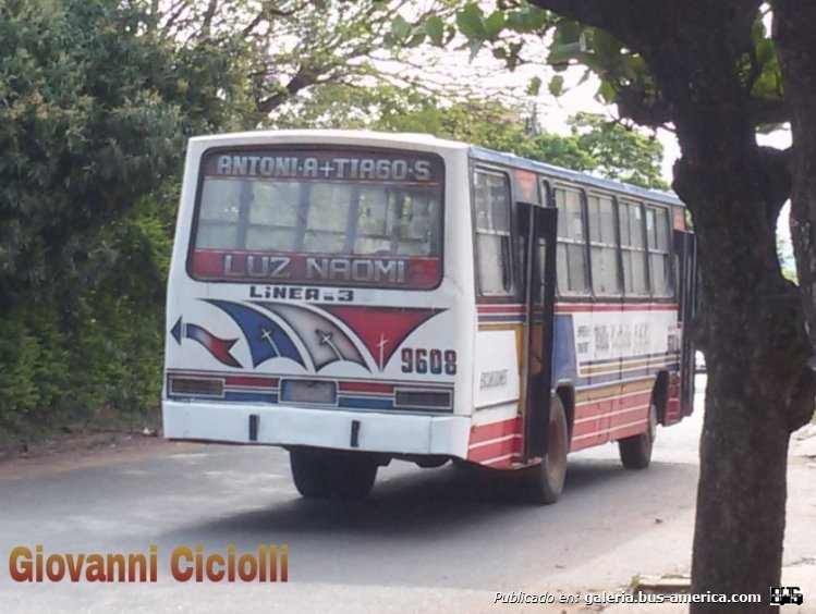 Mercedes-Benz OF 1318 - Marcopolo Torino LN (en Paraguay) - Villa Leticia , Linea 3 , coche 9608
¿ALZ-641?
http://galeria.bus-america.com/displayimage.php?pid=37378
http://galeria.bus-america.com/displayimage.php?pid=37379

Ex coche 41 de la Linea 38 empresa de transporte Mcal Lopez
