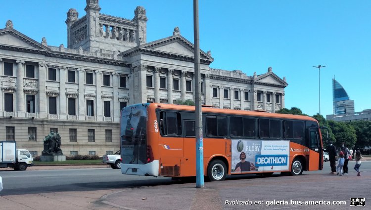 Marcopolo ideale 770 (en uruguay) come s.a. 209
Línea 1m1 montevideo playa pascual MTC 1142
