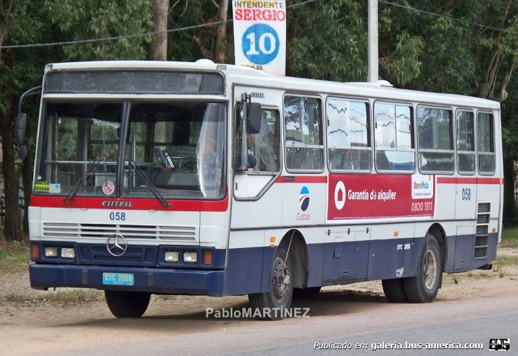 Mercedes-Benz OH 1318 - CIFERAL PADRÓN RÍO (en Uruguay) - CUTCSA
STC-2058

Uno de los pocos de su tipo que circuló con la empresa Cutcsa, hermano menor de los Ciferal con Volvo de la Coetc, éstos estaban montados sobre chassis Mercedes Benz OH-1318. En la foto el coche 58 en la terminal de Parque Roosevelt (hipermercado Geánt) punta de línea de los recorridos 105 y 109 de la compañía. Patente STC-2058


Foto: Pablo Martínez
Palabras clave: CIFERAL PADRON RIO OH1318 CUTCSA MONTEVIDEO URUGUAY