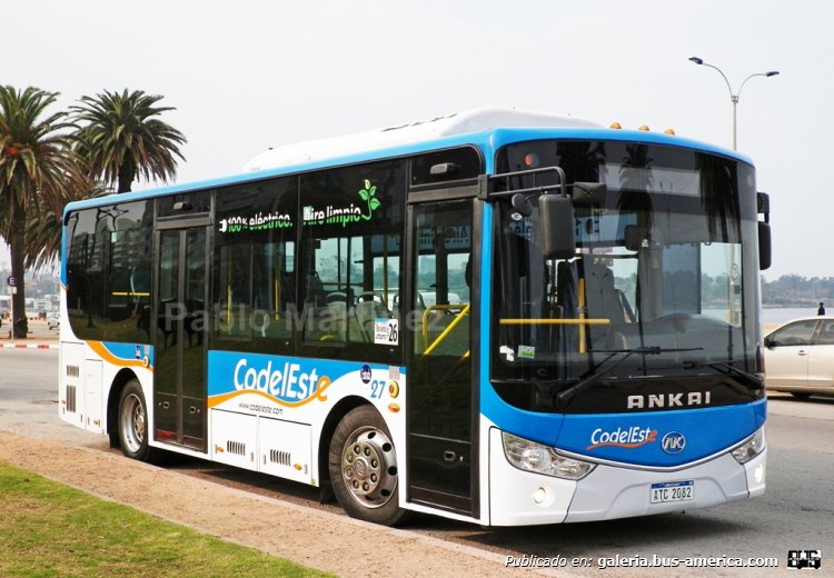 ANKAI HFF6855GO3EV1 (en Uruguay) - CodelEste
ATC-2082
[url=https://bus-america.com/galeria/displayimage.php?pid=50435]https://bus-america.com/galeria/displayimage.php?pid=50435[/url]

Coche adquirido por la empresa pedrense "CODELESTE" 100% eléctrico, pronto para participar en un spot publicitario.

Foto: Pablo Martínez
Palabras clave: ANKAI BUS ELECTRICO MONTEVIDEO URUGUAY CODELESTE