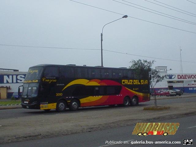 Busscar Panorámico DD (en Perú) - Cruz del Sur
Fotógrafo: Nilo Buses Perú
Palabras clave: cruz del sur