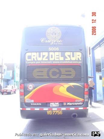 Marcopolo G6 Paradiso 1800 DD (en Perú) - Cruz del Sur
Fotógrafo: desconocido
Palabras clave: cruz del sur