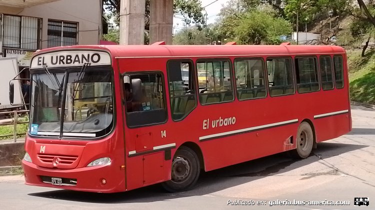 Mercedes-Benz OF 1418 - Galicia Orensano - El Urbano
KPV 422

Línea 14 (S.S. de Jujuy), interno 14
