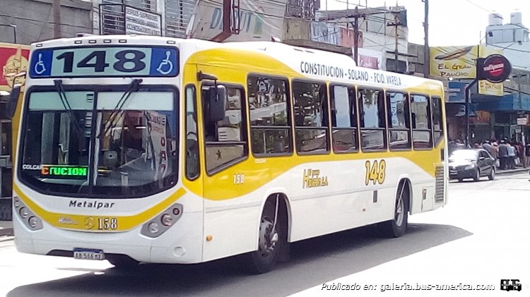 Mercedes-Benz O 500 U - Metalpar Iguazú Nueva Generación - El Nuevo Halcón
AB 586 MZ

Línea 148 (Buenos Aires), interno 158
