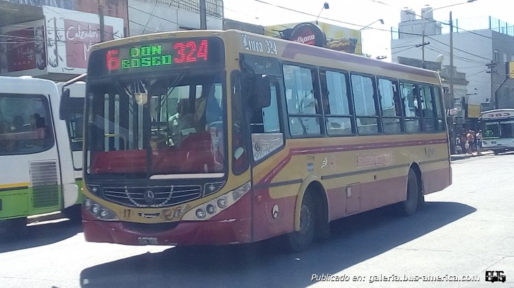Mercedes-Benz OF 1418 - Metalpar Tronador 2010 - M.O.Pra. Junta
OUY 509

Línea 324 (Buenos Aires), interno 17
