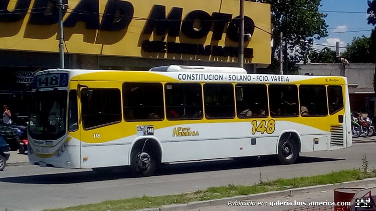 Mercedes-Benz O500U - Metalpar Iguazú Nueva Generación - El Nuevo Halcón
AB 146 TZ

Línea 148 (Buenos Aires), interno 118
