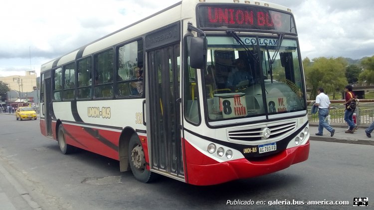 Mercedes-Benz OF 1621 - Metalpar Tronador 2010 - Unión Bus
AC 781 FD

Línea 8 (S.S. de Jujuy), interno 321
