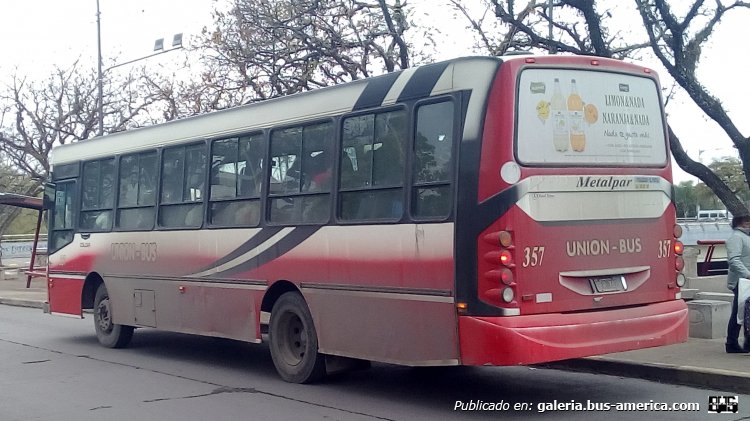 Mercedes-Benz OF 1418 - Metalpar Tronador 2010 - Unión Bus
OFR 742

Línea 4 (San Salvador de Jujuy), interno 357
