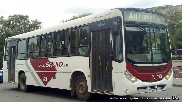 Mercedes-Benz OF 1621 - Metalpar Tronador Nueva Generación - Gral. Savio
AC 511 LD

Línea 49A (Prov. de Jujuy), interno 123
