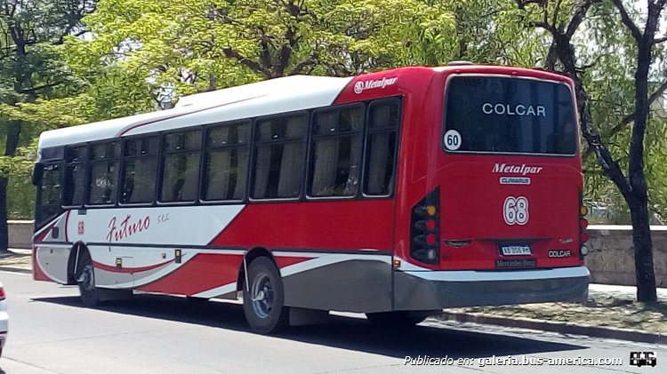 Mercedes-Benz OF 1724 - Metalpar Tronador 2010 - Futuro
AB 208 PM

Línea 9 (Prov. de Jujuy), interno 68
