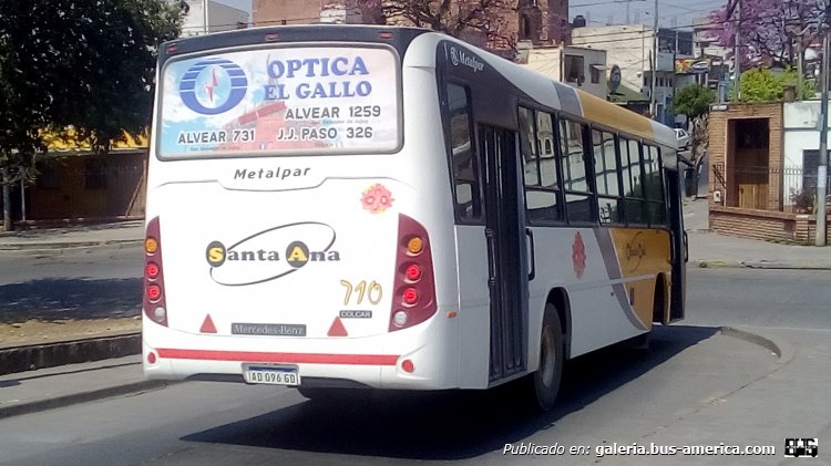 Mercedes-Benz OF 1621 - Metalpar Tronador Nueva Generación - Santa Ana
AD 096 GD

Santa Ana, interno 710 (Parte de Atras)
