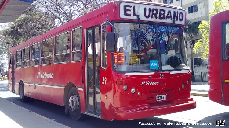 Mercedes-Benz OF 1722 - La Favorita - El Urbano
FRN 028

Línea 13 (S.S. de Jujuy), interno 59
