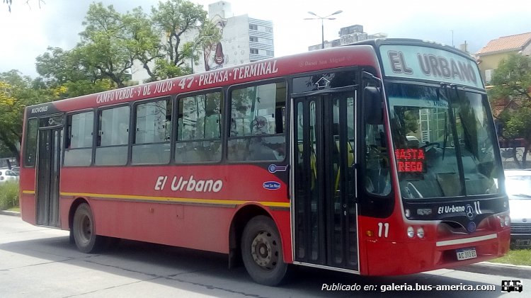 Mercedes-Benz OF 1621 - Nuovobus Menghi Euro - El Urbano
AC 393 EC

Línea 47 (Hasta Dorrego) [San Salvador de Jujuy], interno 11
