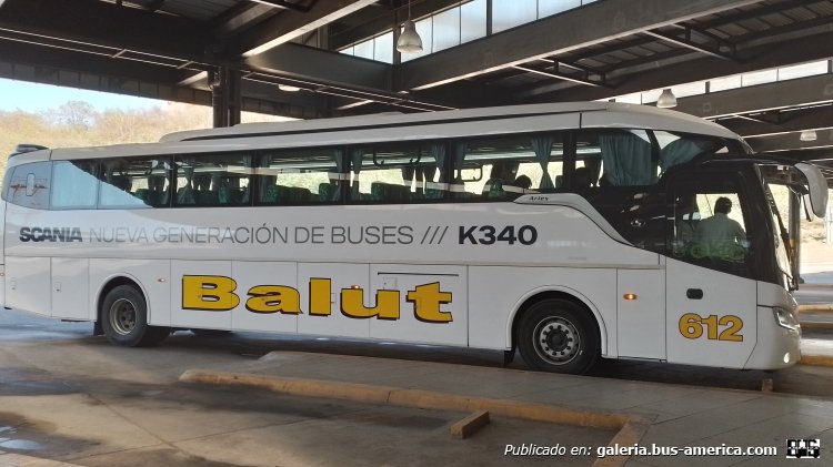 Scania K 340 GNC - Saldivia Aries A345 1050 90416 - Balut
AG 225 BX

Línea 1 (Prov. de Jujuy), interno 612
