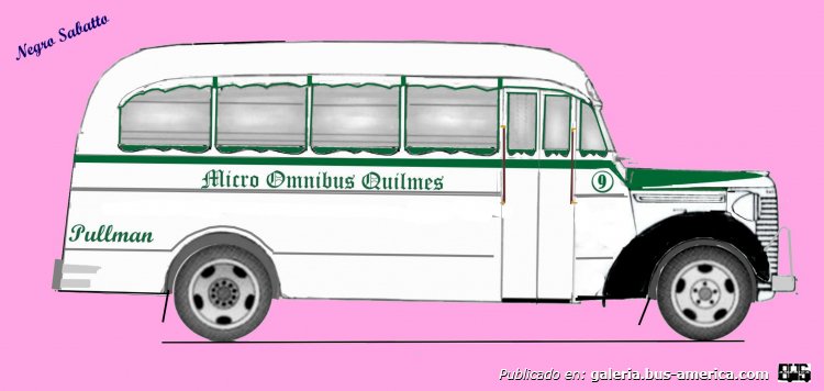 Chevrolet Master - Agosti - Micro Omnibus Quilmes
Línea 1 (Pdo. Quilmes), interno 9
