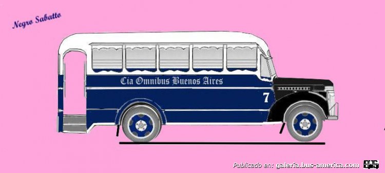 Chevrolet Master - Agosti - Cia. Omnibus Buenos Aires
Línea 7 (Pdo. Avellaneda), interno 7
