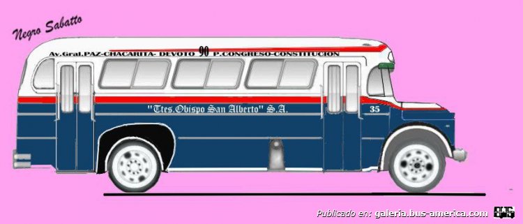 Chevrolet C/50 - Costa Brava - Obispo San Alberto
Línea 90 (Buenos Aires), interno 35
