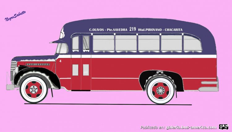 Chevrolet - Costa Rica - M.O.Saavedra
Línea 219 (Buenos Aires), interno 4
