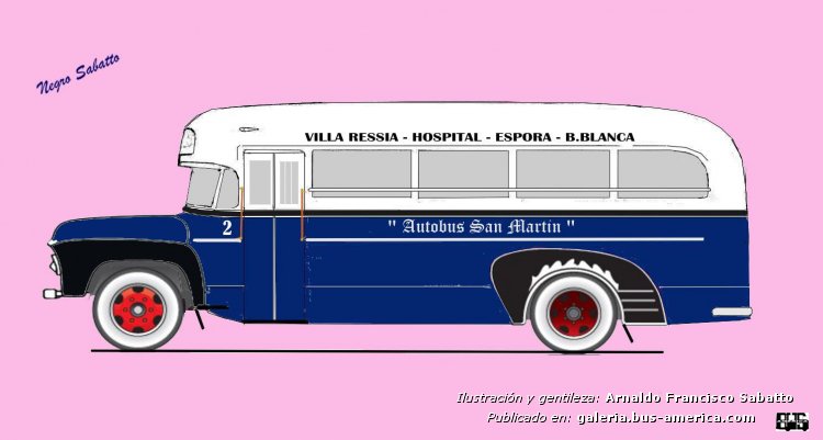 Ford F 600 - El Cóndor - Autobus San Martín
Línea 7 (Pdo. Bahía Blanca), interno 2
