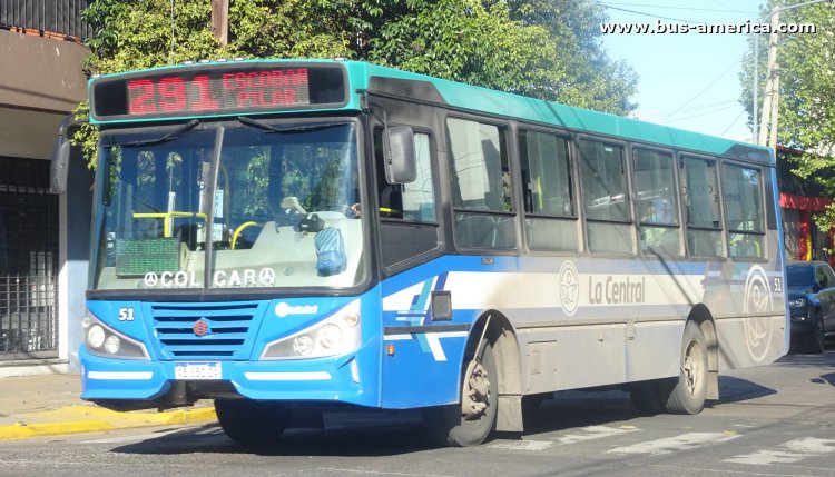 Mercedes-Benz OF 1621 - BiMet 2010 - La Central
AE 851 DA
[url=https://bus-america.com/galeria/displayimage.php?pid=53466]https://bus-america.com/galeria/displayimage.php?pid=53466[/url]

Línea 291 (Prov. Buenos Aires), interno 51
