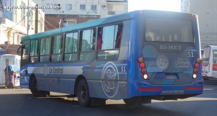 Mercedes-Benz OF 1621 - BiMet 2010 - La Central
AE 851 DA
[url=https://bus-america.com/galeria/displayimage.php?pid=53465]https://bus-america.com/galeria/displayimage.php?pid=53465[/url]

Línea 291 (Prov. Buenos Aires), interno 51
