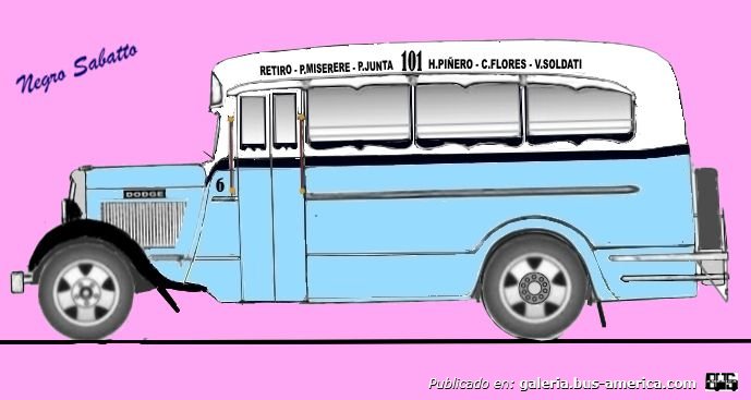 Dodge - El Trébol - M.O.4 de Junio
Línea 101 (Buenos Aires), interno 6
