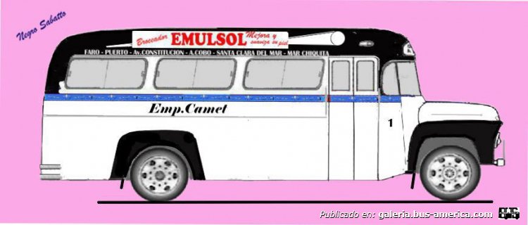 Ford F-600 - Gnecco - Camet 
Línea 13 (Mar del Plata), interno 1
[Luego línea 713] 
