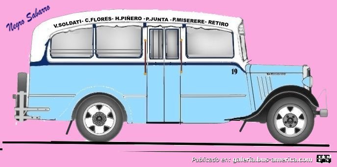 Chevrolet Master - ICA - M.O. 4 de Junio
Línea 101 (Buenos Aires), interno 19
