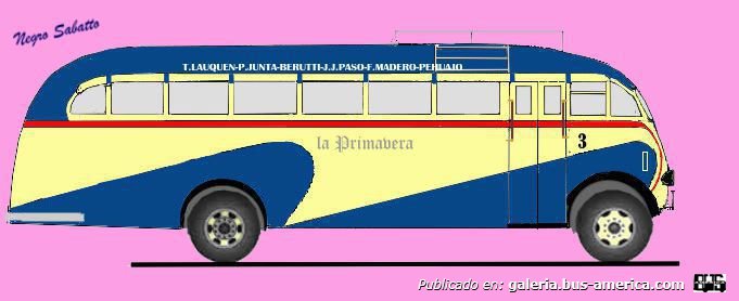 Ford V8 - La Flor - La Primavera
Línea P35 (Prov. Buenos Aires), interno 3
