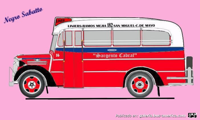 Chevrolet Master - Marrugat - Sto. Cabral
Línea 182 (Prov. Buenos Aires), interno 16
