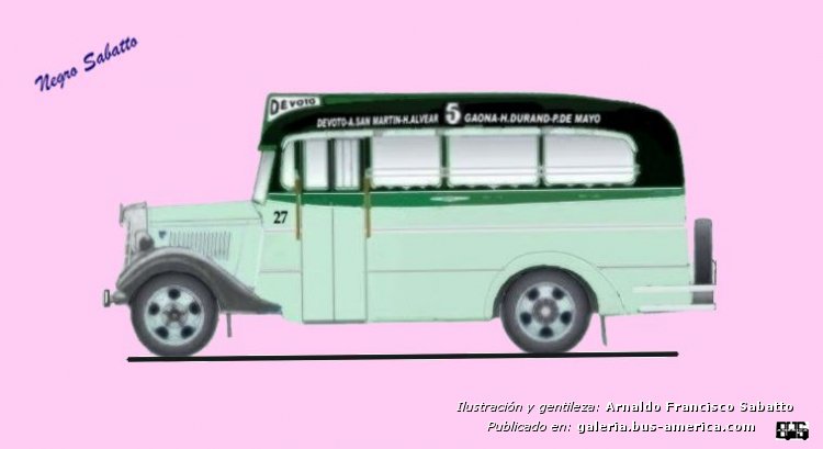 Ford V8 - Marrugat - Línea 5
Línea 5 (Buenos Aires), interno 27
