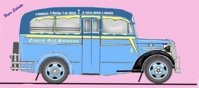 Chevrolet - Puletti - Exp. Gral. Sarmiento
Línea 7 (Pdo. Gral. San Martín) & Permiso Precario 56 (Prov. Buenos Aires), interno 3
