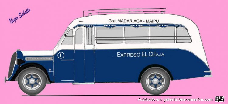 Studebaker J15 - Puletti - Exp. El CHaja
Línea P26 (Prov. Buenos Aires), interno 1
