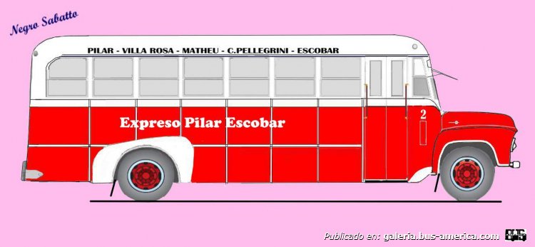 Ford B 600 - GM (reformado en Argentina) - Exp. Pilar Escobar
Línea 76 (Prov. Buenos Aires), interno 2
