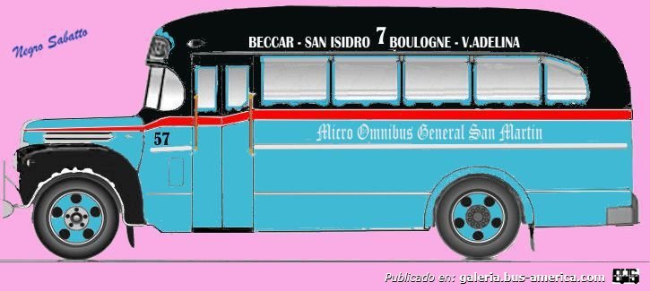 Ford V8 - La Favorita - M.O.G.San Martín
Línea 7 (Pdo. San isidro), interno 57
