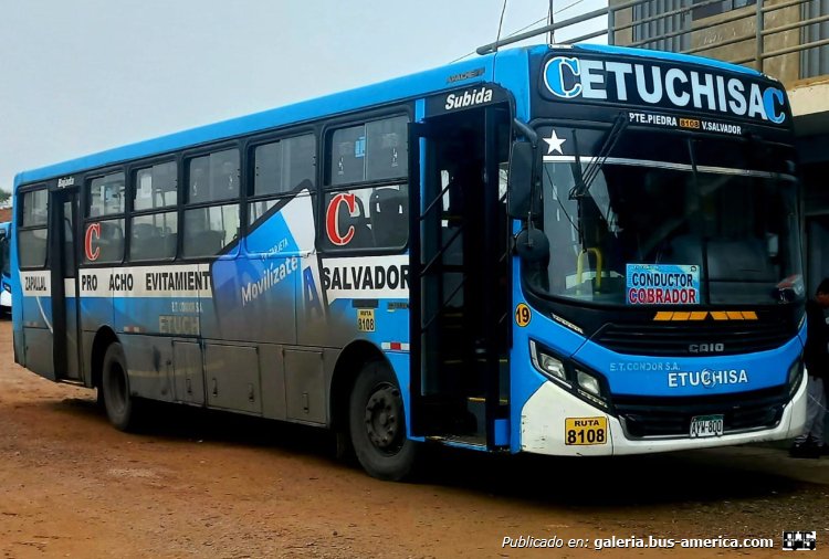 Mercedes-Benz OF-1721 - Caio Apache Vip IV (en Perú) - ETUCHISA
AYW-880

Línea 8108 (Lima) , padrón 19
